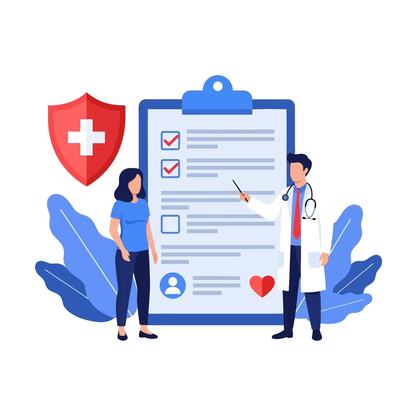 A calm doctor visit